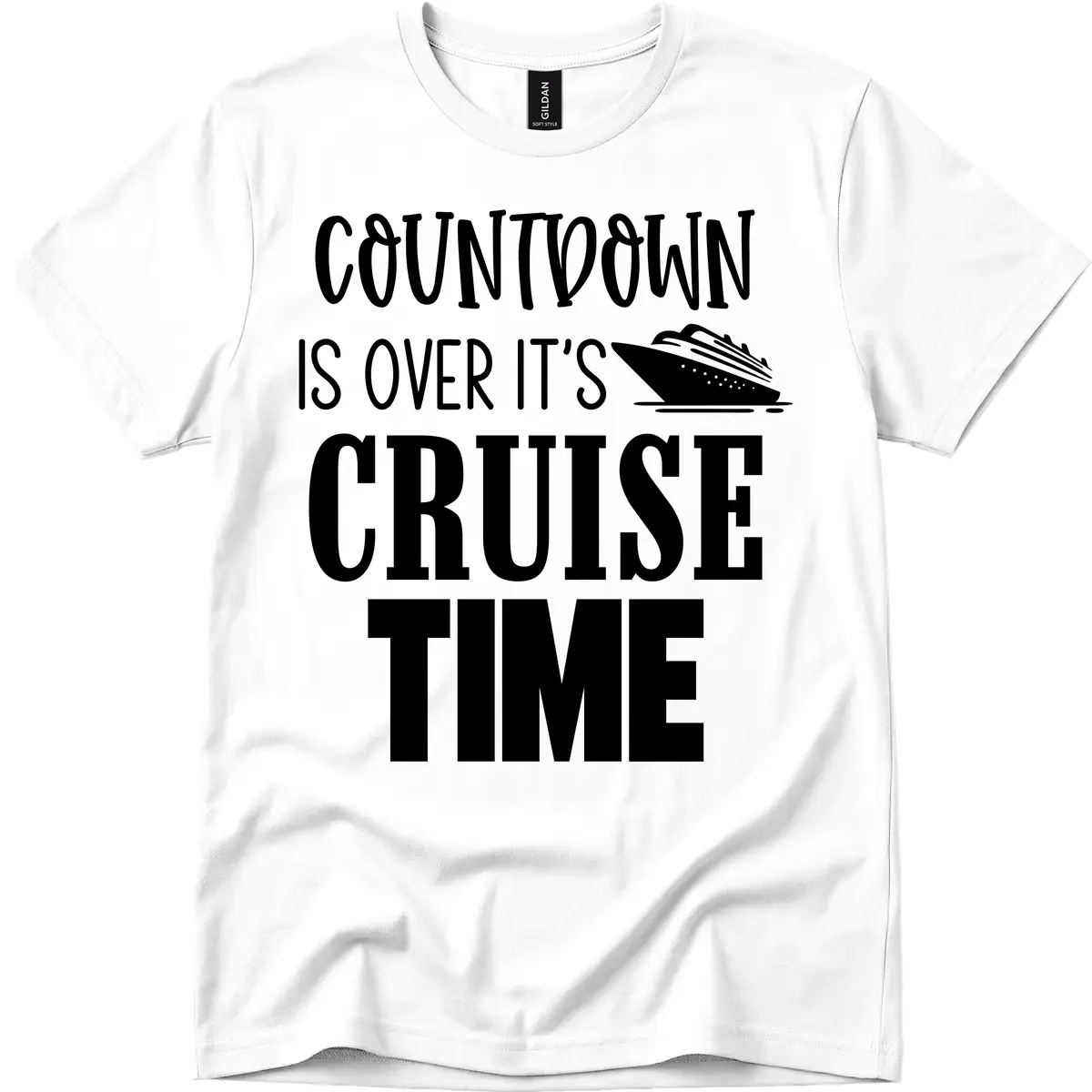 Countdown Is Over It's Cruise Time T-Shirt in White