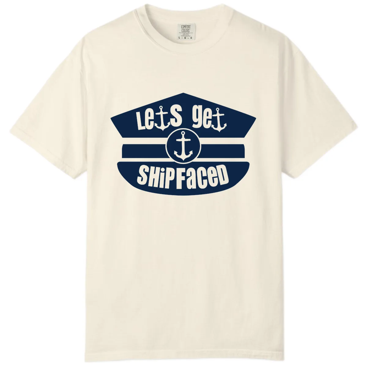 Let's Get Shipfaced Comfort Color in Ivory