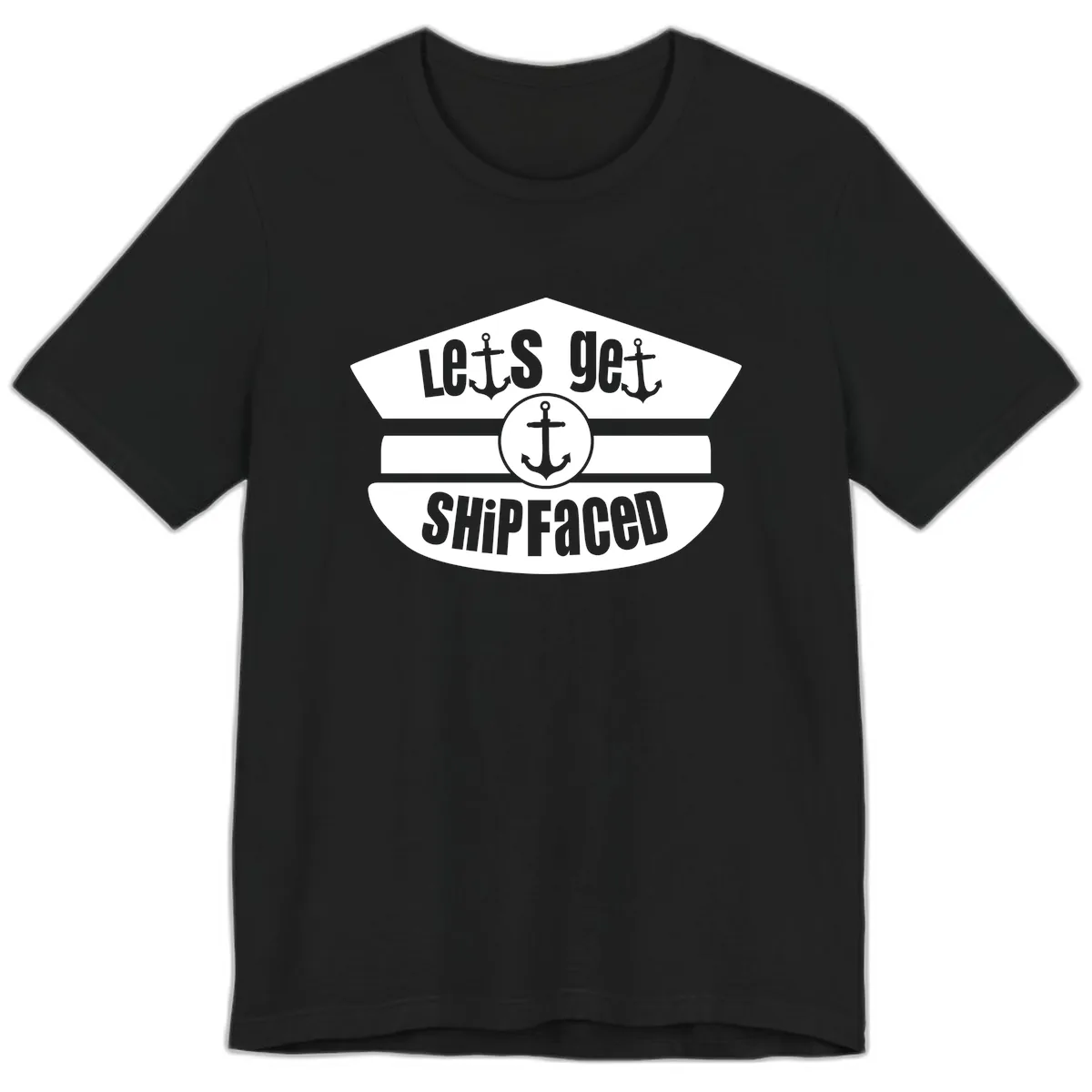 Let's Get Shipfaced Premium T-Shirt in Black