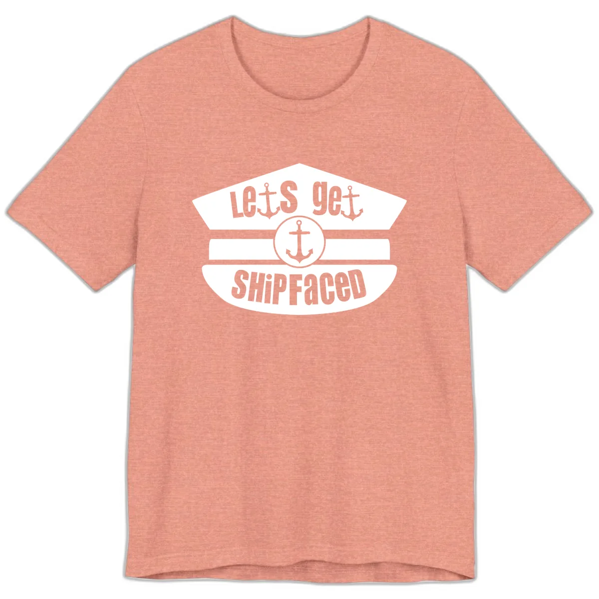 Let's Get Shipfaced Premium T-Shirt in Heather Sunset