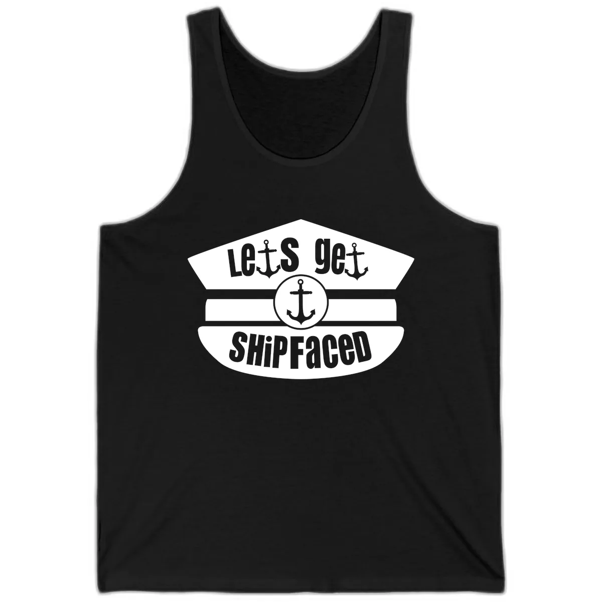 Let's Get Shipfaced Tank in Black