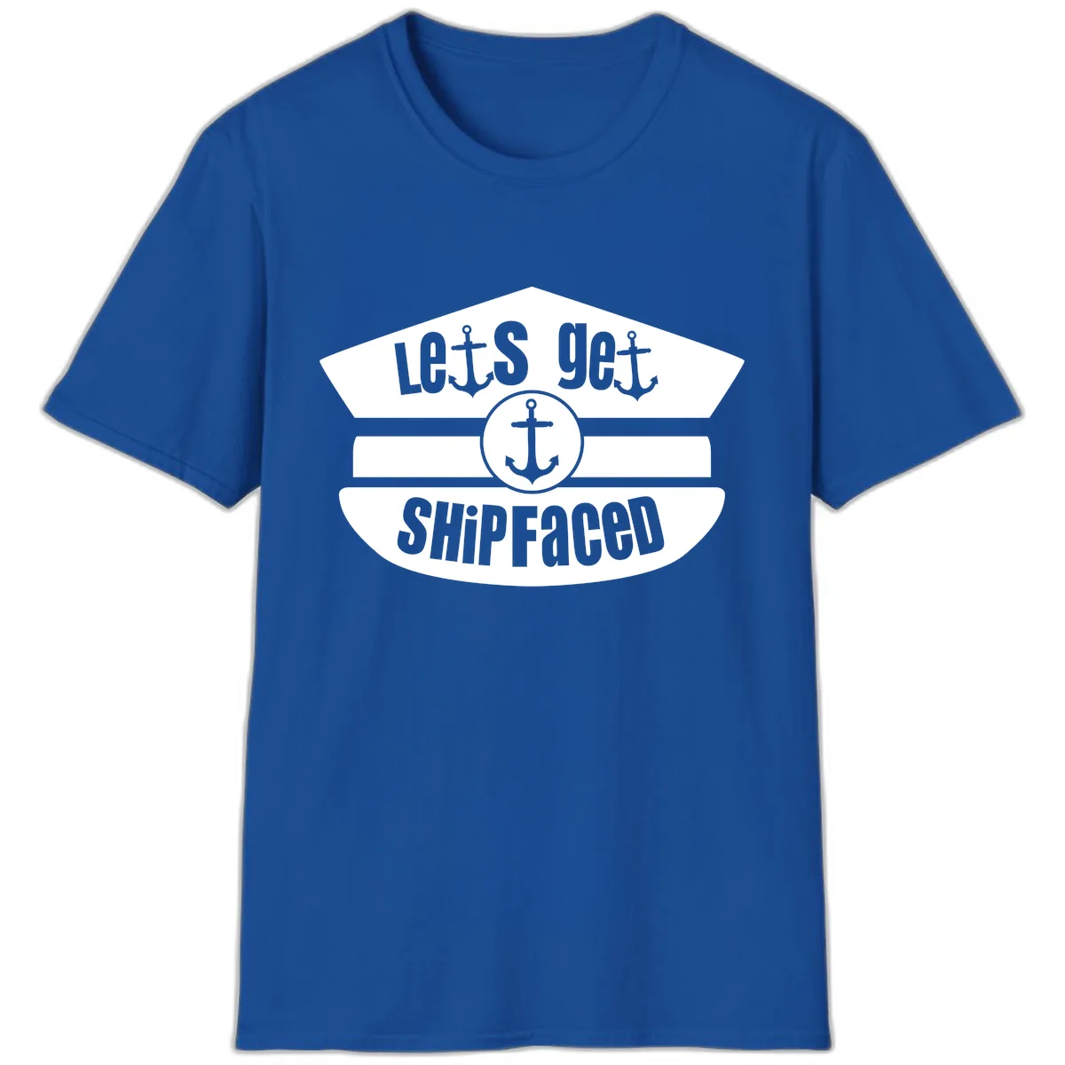 Let's Get Shipfaced T-Shirt in Royal