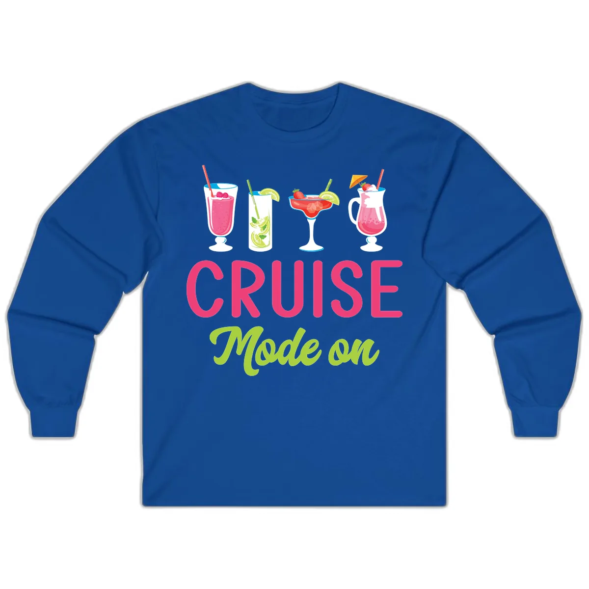 Cruise Mode On Long Sleeve in Royal