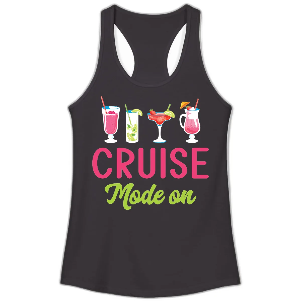 Cruise Mode On Ladies Tank in Black