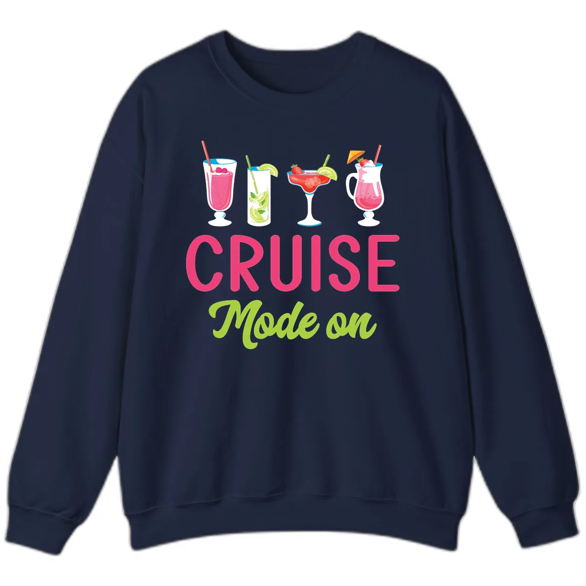 Cruise Mode On Sweatshirt in Navy