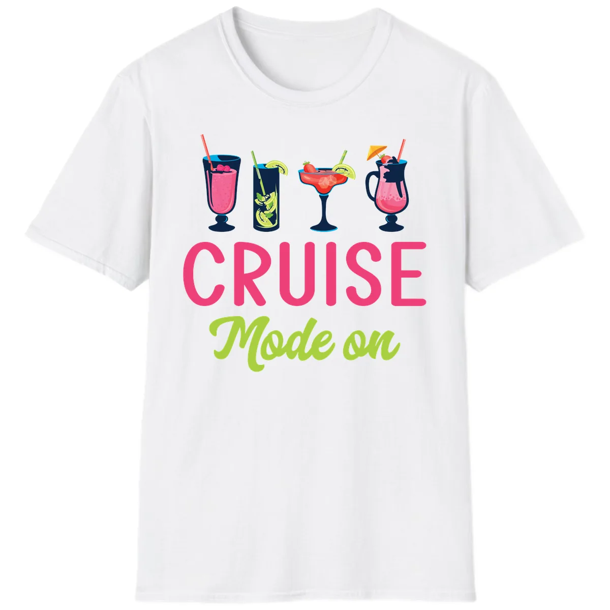 Cruise Mode On T-Shirt in White