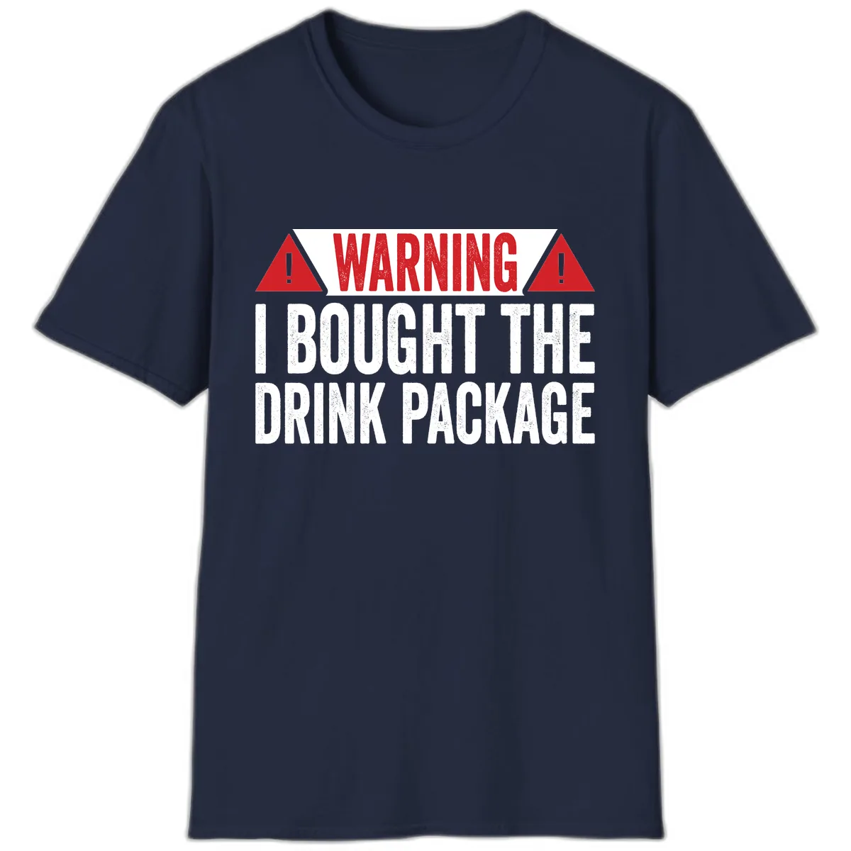 I Bought The Drink Package T-Shirt in Navy