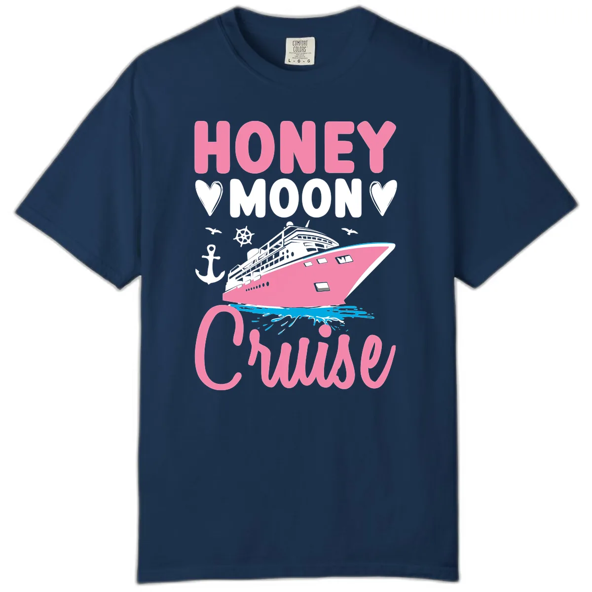 Honeymoon Cruise Club Comfort Color in Navy