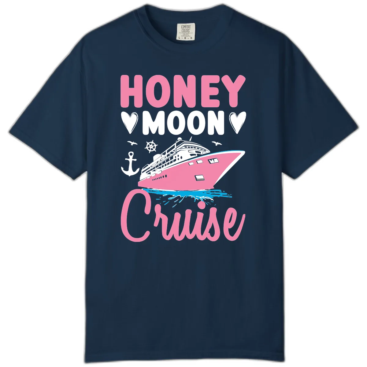 Honeymoon Cruise Club Comfort Color in True Navy