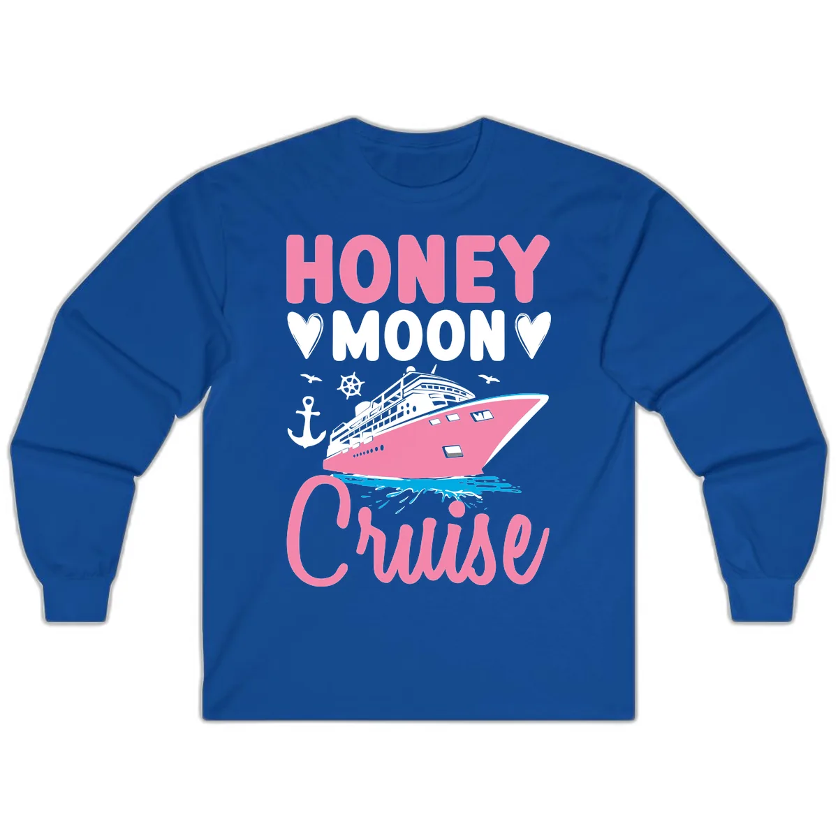 Honeymoon Cruise Club Long Sleeve in Royal