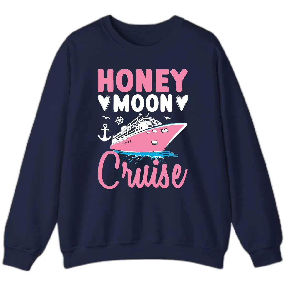 Honeymoon Cruise Club Sweatshirt in Navy