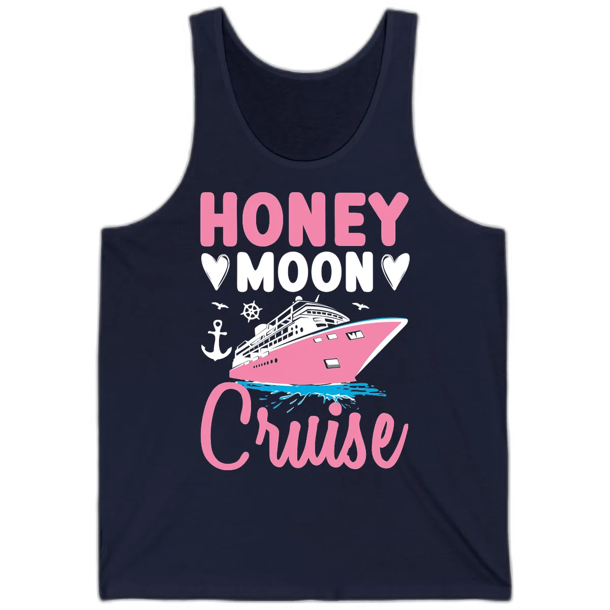 Honeymoon Cruise Club Tank in Navy