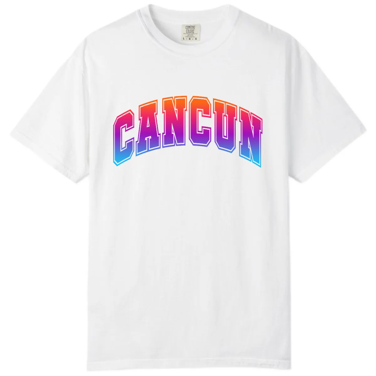 Neon Cruise Retro Vibes Comfort Color in White