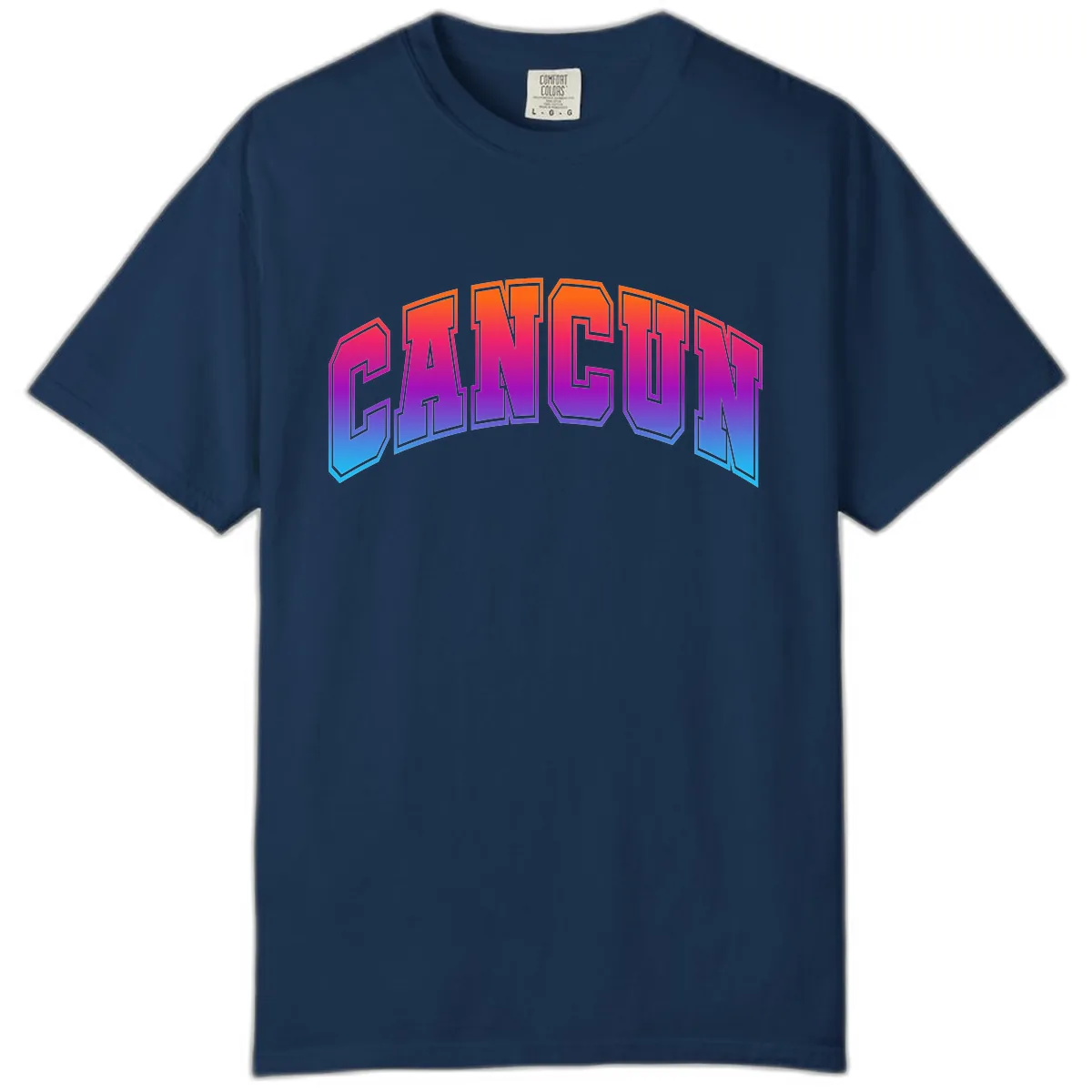 Neon Cruise Retro Vibes Comfort Color in Navy