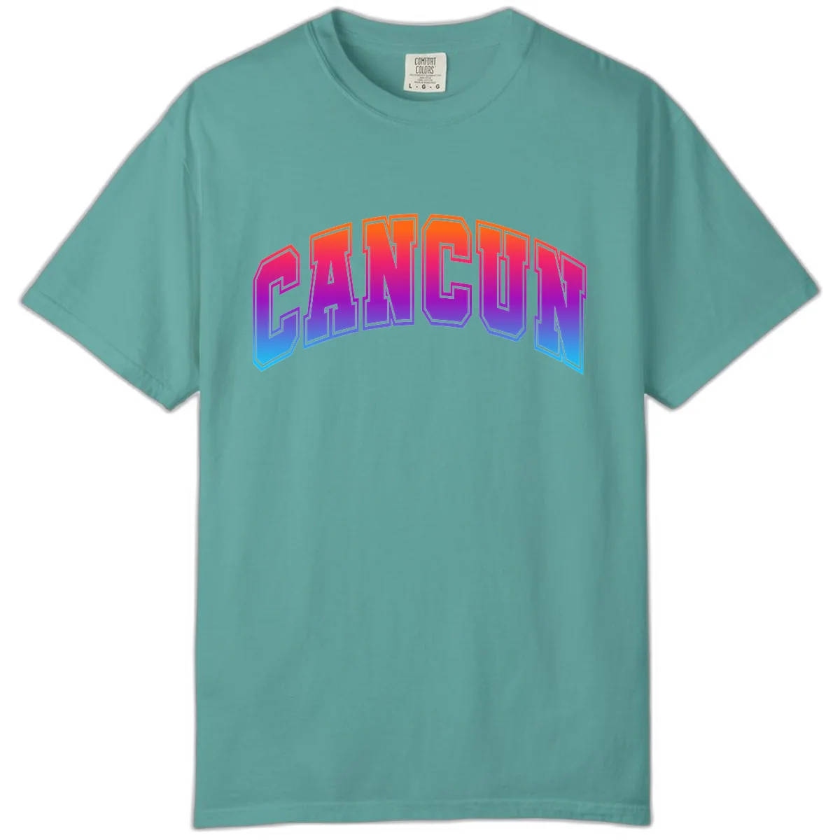 Neon Cruise Retro Vibes Comfort Color in Seafoam