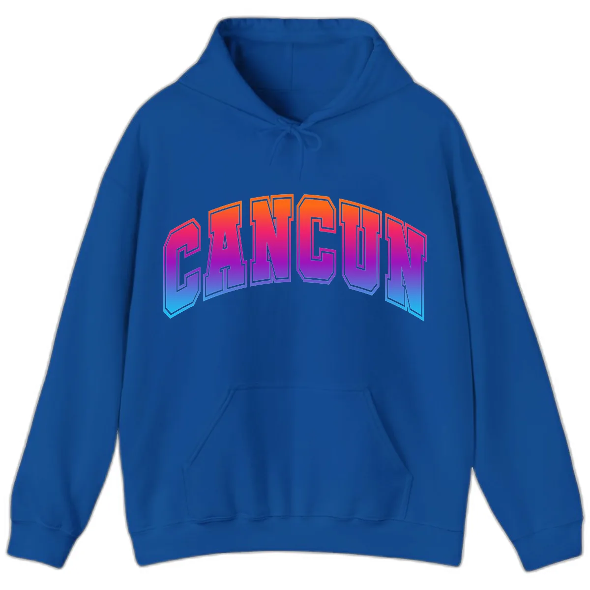 Neon Cruise Retro Vibes Hoodie in Royal