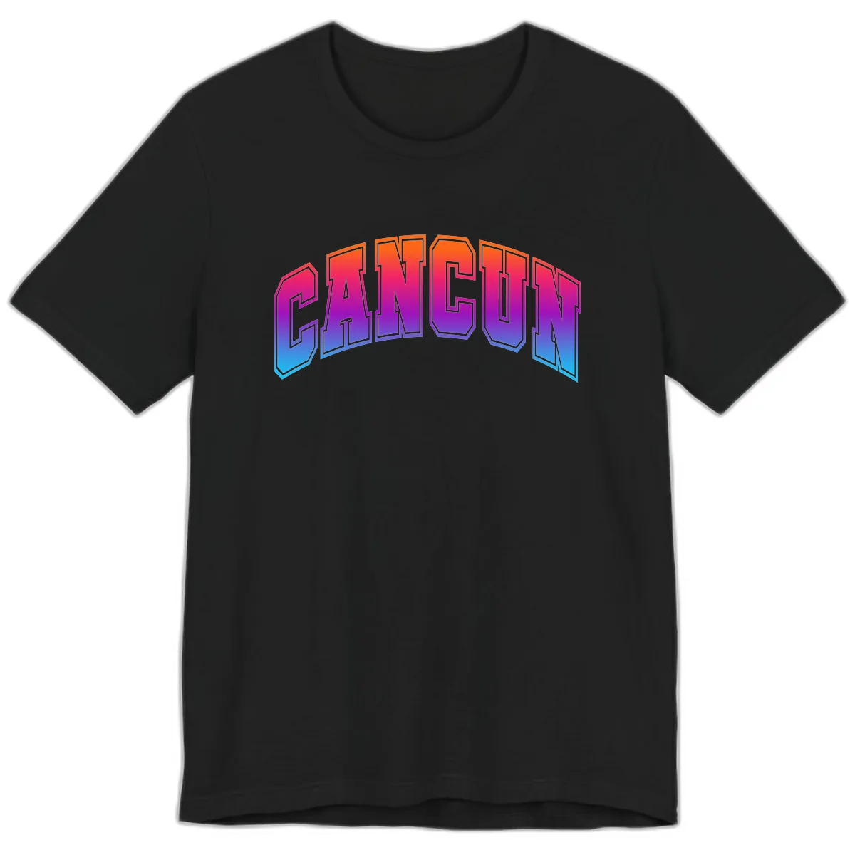 Neon Cruise Retro Vibes Premium T-Shirt in Black
