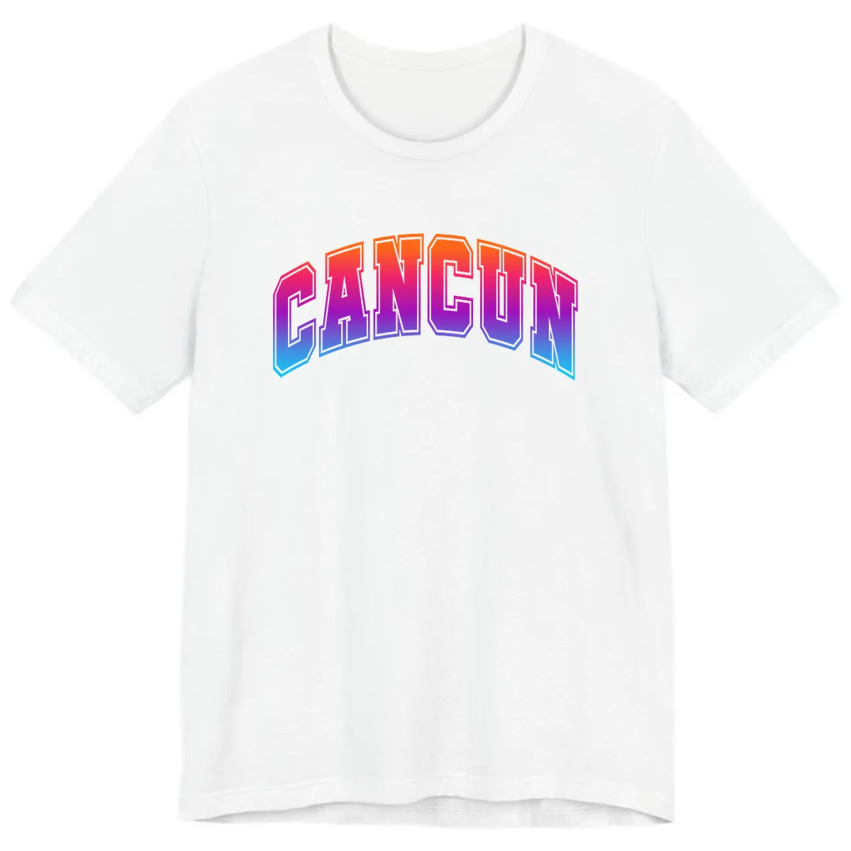 Neon Cruise Retro Vibes Premium T-Shirt in White