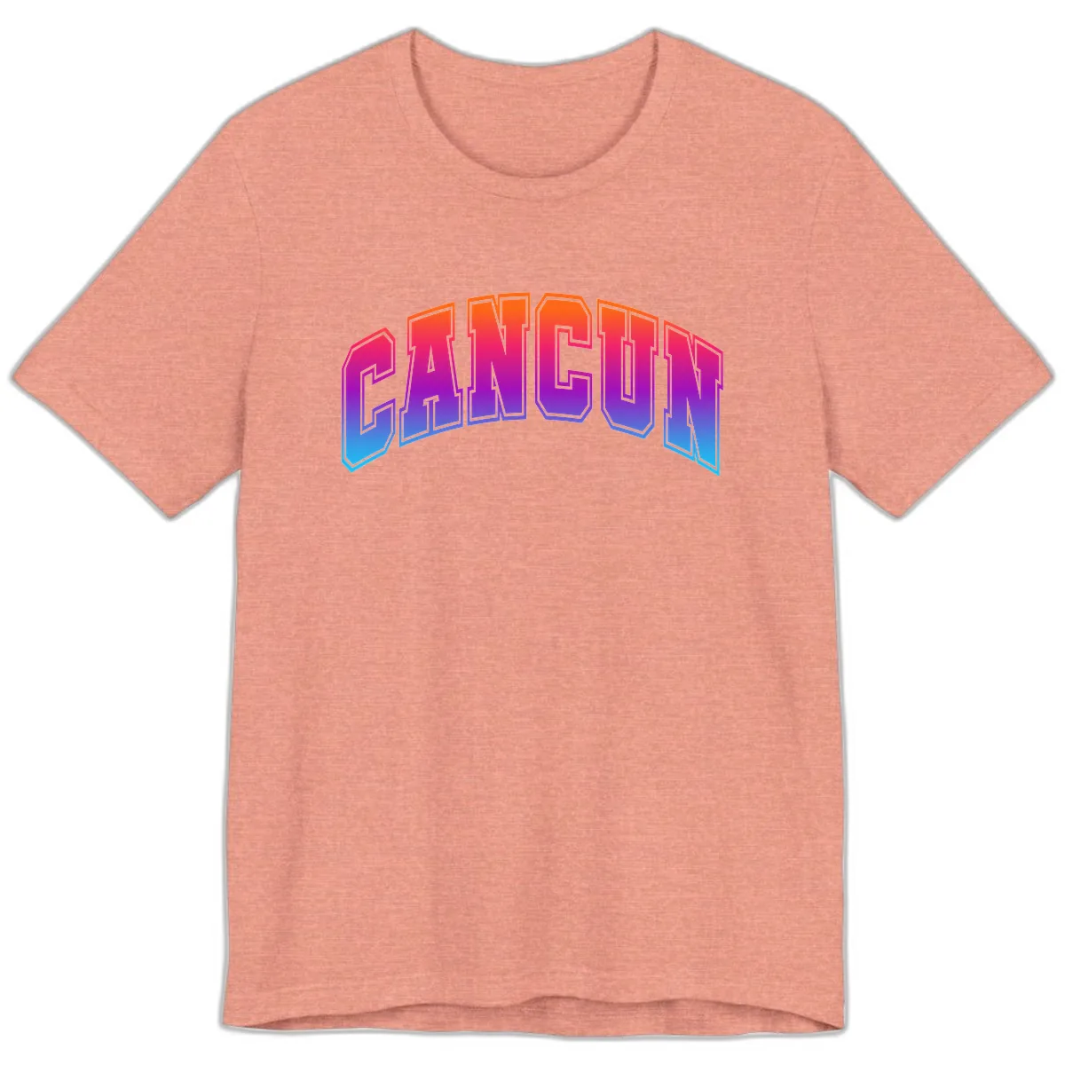 Neon Cruise Retro Vibes Premium T-Shirt in Heather Sunset