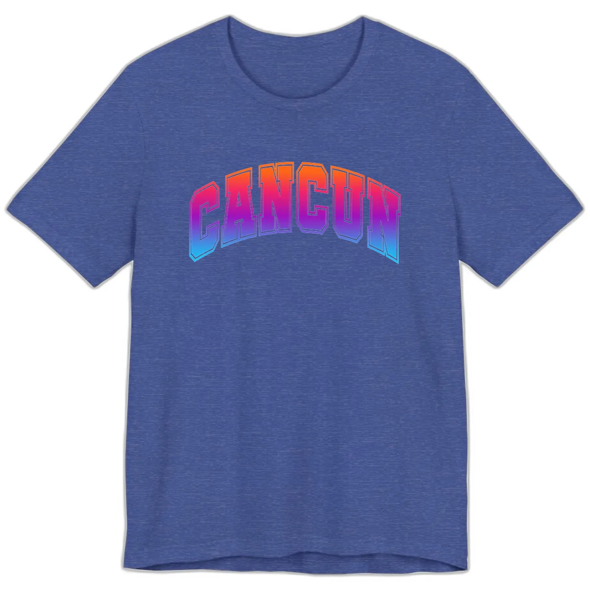 Neon Cruise Retro Vibes Premium T-Shirt in Heather True Royal