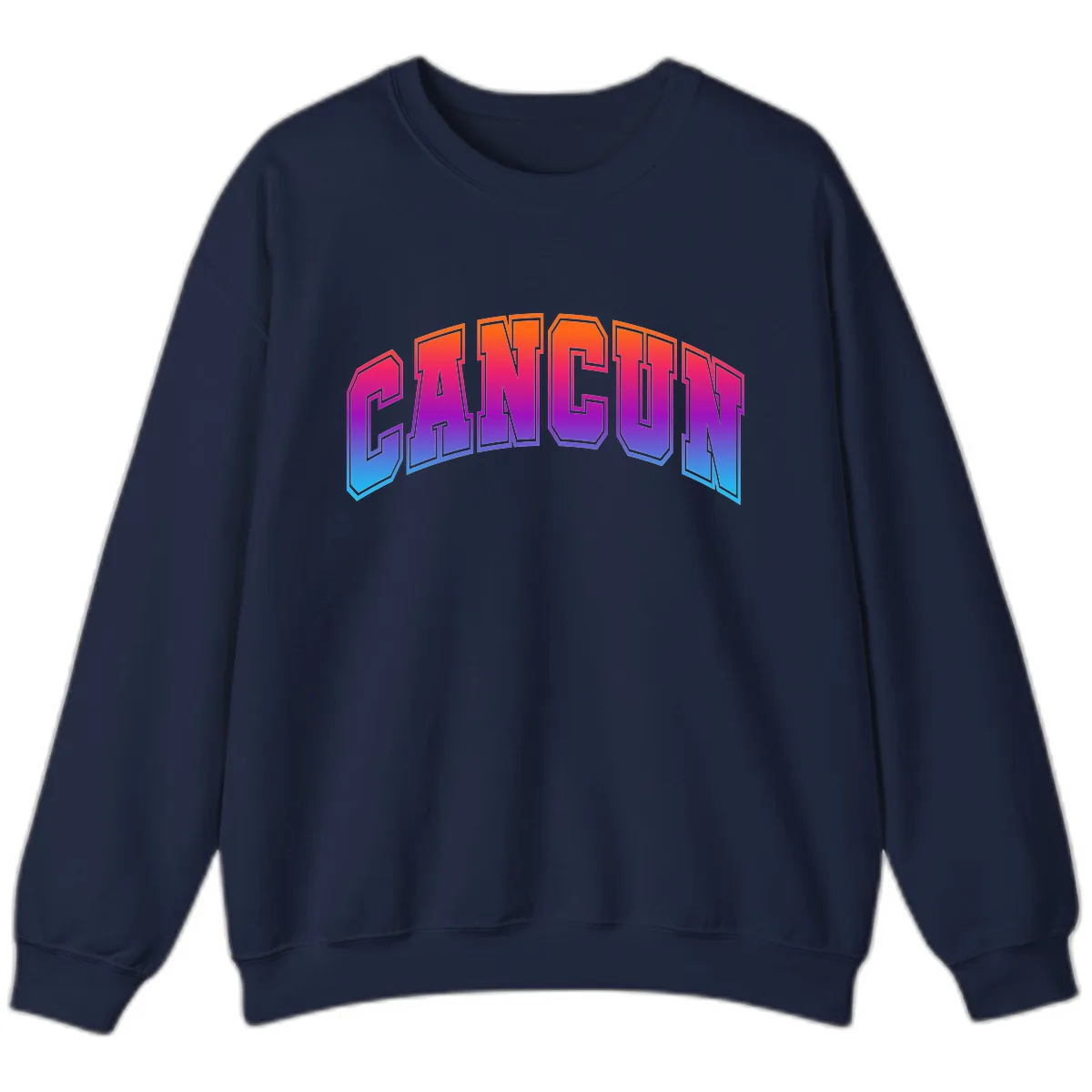 Neon Cruise Retro Vibes Sweatshirt in Navy