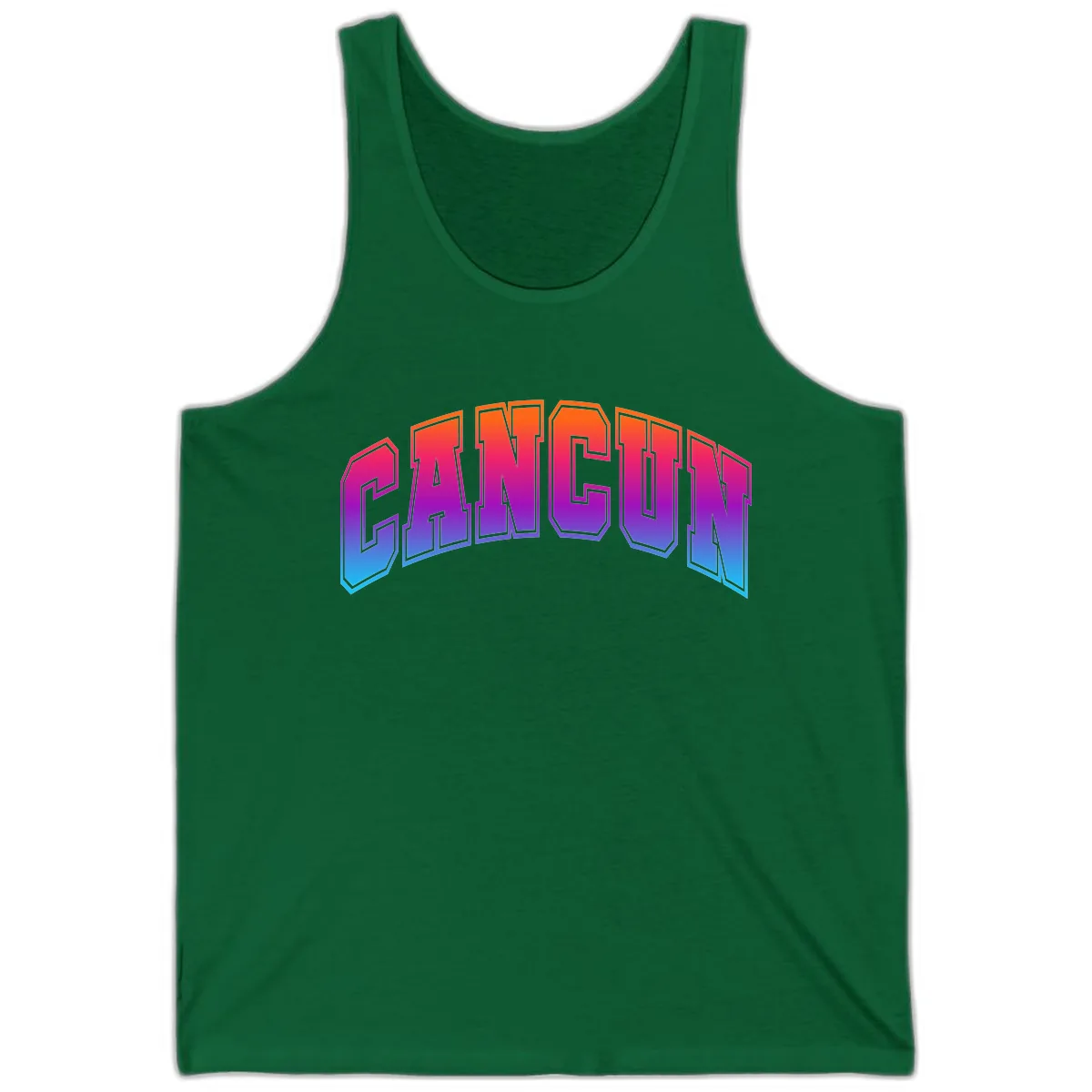 Neon Cruise Retro Vibes Tank in Kelly