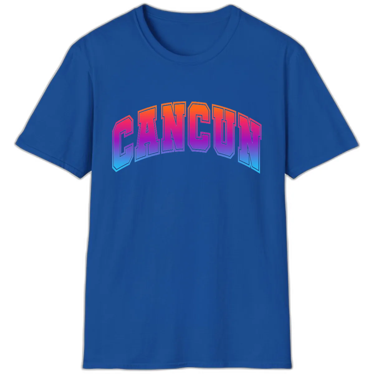 Neon Cruise Retro Vibes T-Shirt in Royal