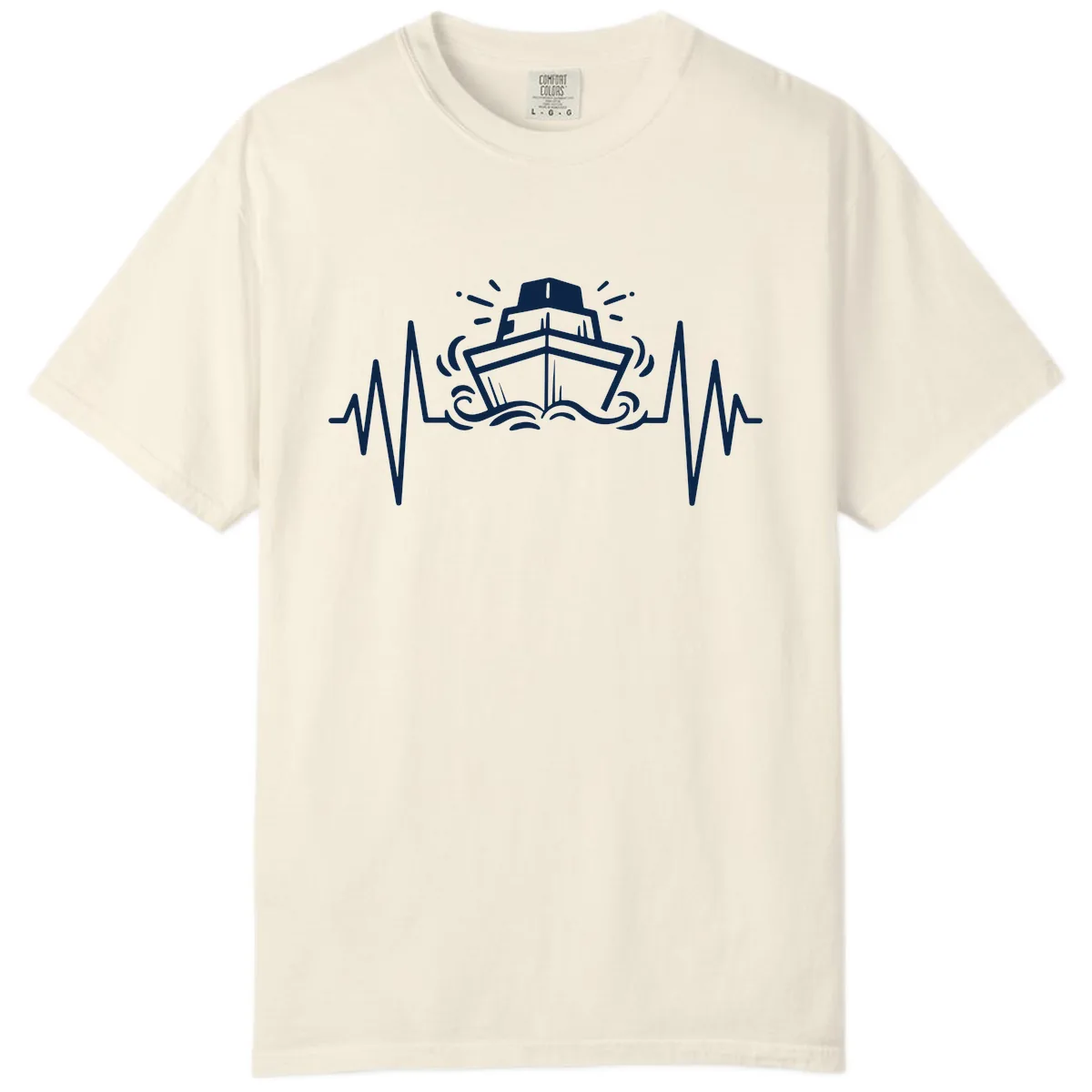 Cruise Ship Heartbeat Comfort Color in Ivory