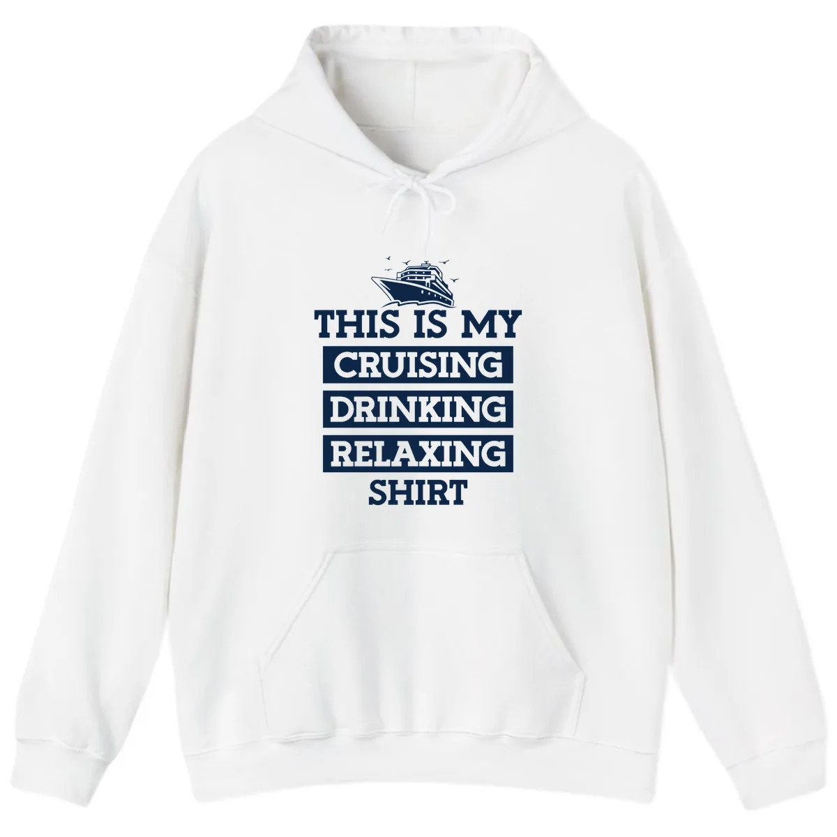 My Cruising Drinking Relaxing Hoodie in White