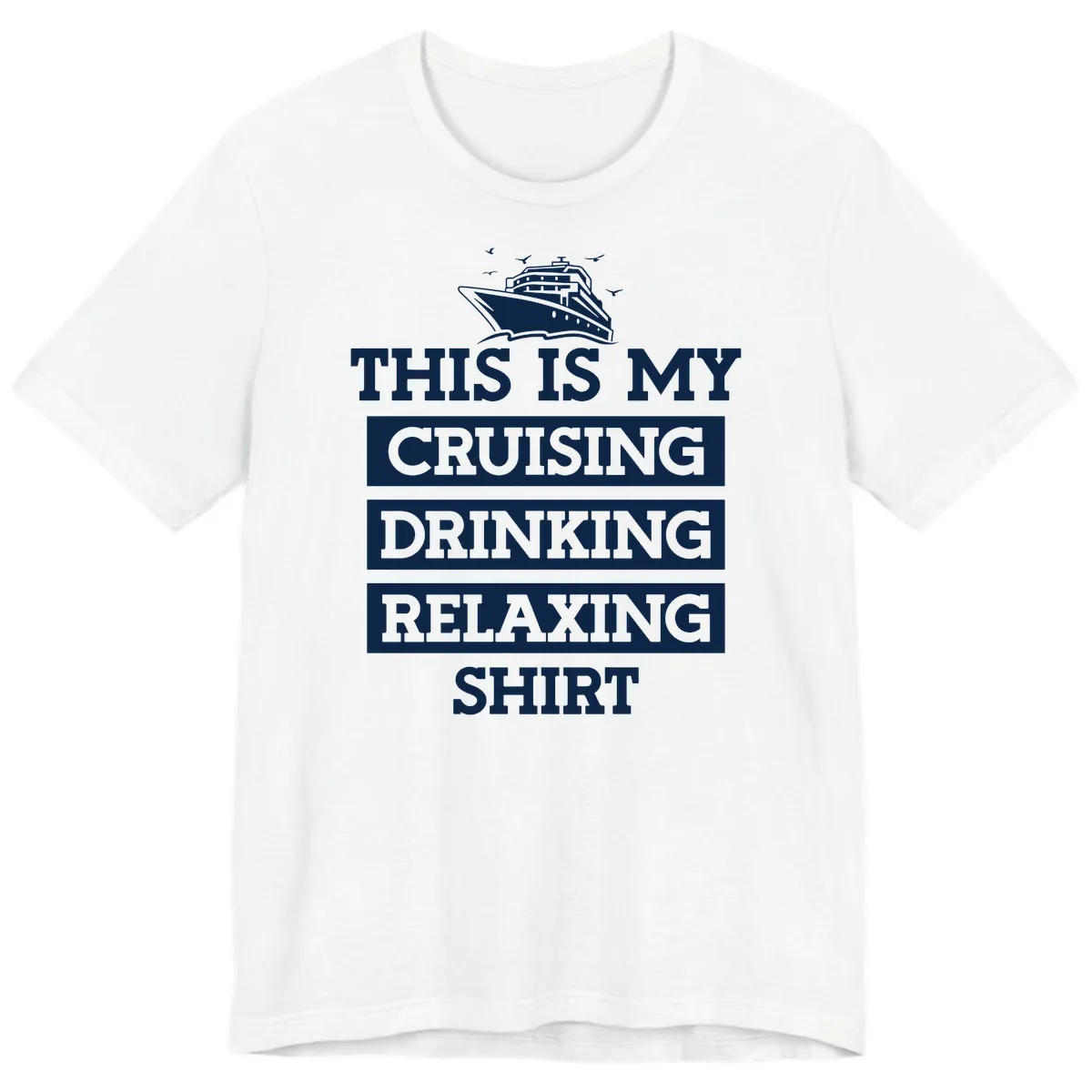 My Cruising Drinking Relaxing Premium T-Shirt in White