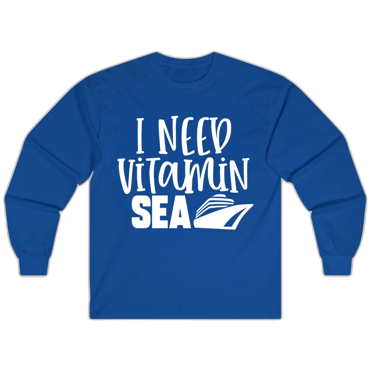 I Need Vitamin Sea Long Sleeve in Royal