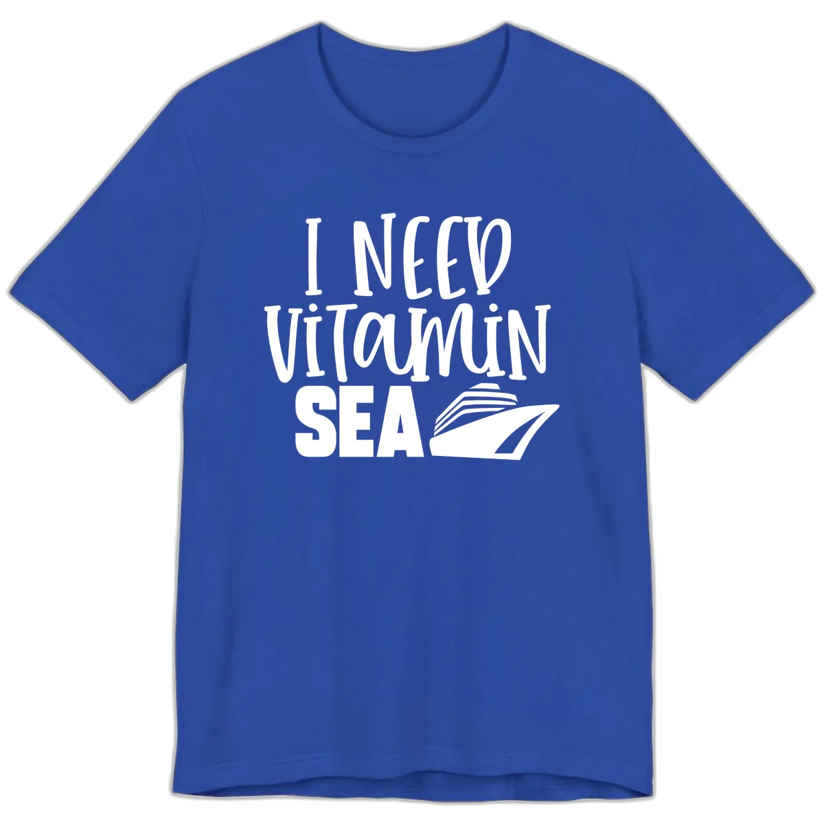 I Need Vitamin Sea Premium T-Shirt in True Royal