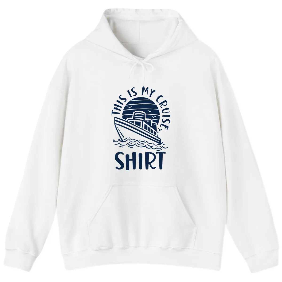 This Is My Cruise Ship Hoodie in White