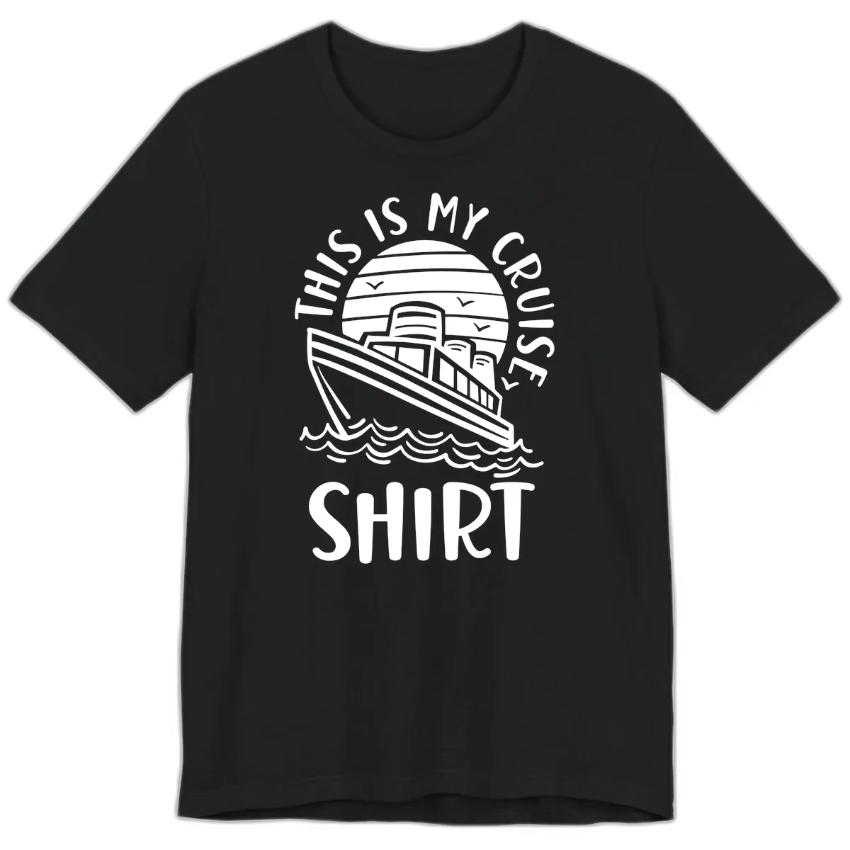 This Is My Cruise Ship Premium T-Shirt in Black