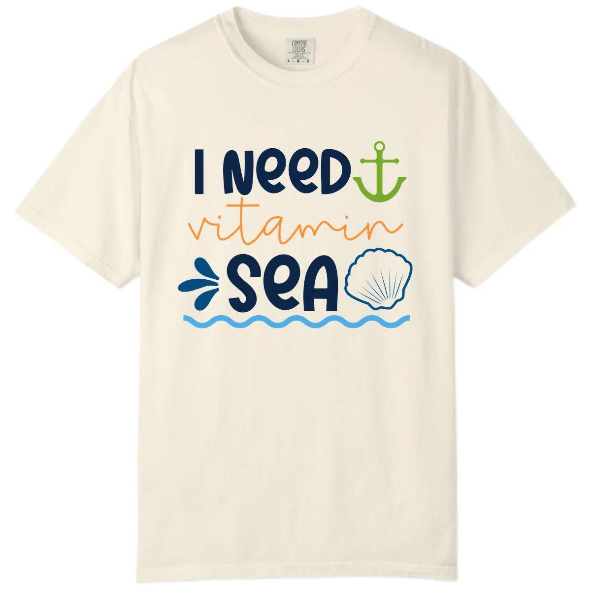 I Need Vitamin Sea Comfort Color in Ivory