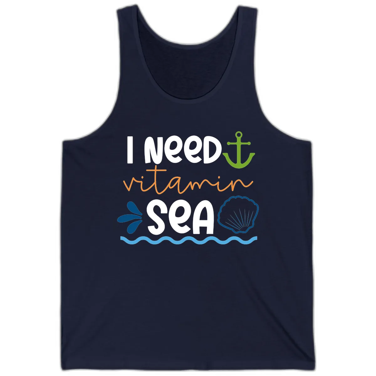 I Need Vitamin Sea Tank in Navy