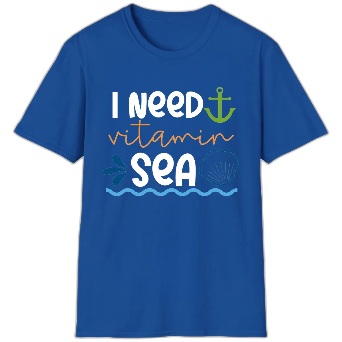 I Need Vitamin Sea T-Shirt in Royal