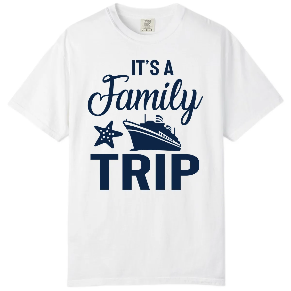 It's A Family Trip Comfort Color in White