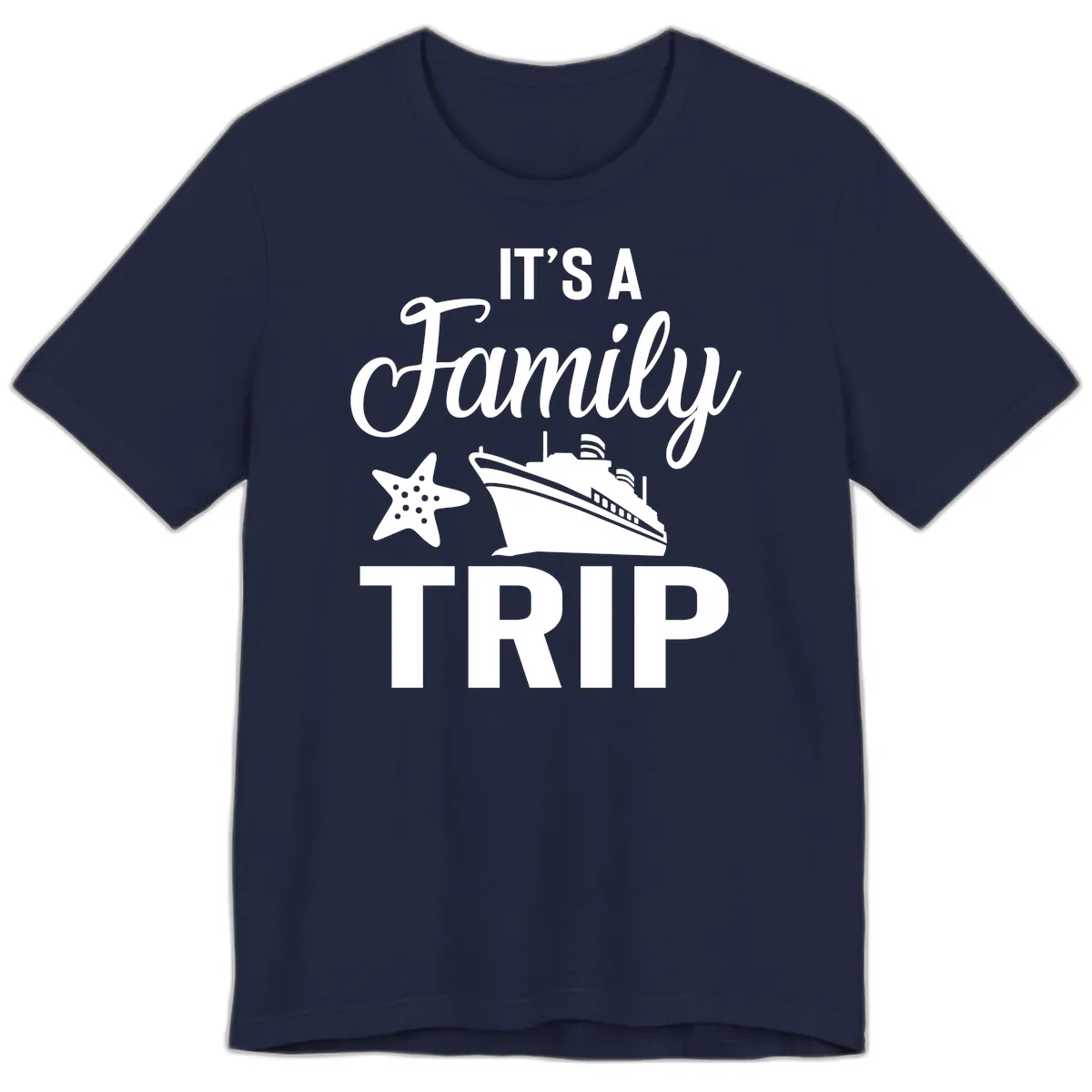 It's A Family Trip Premium T-Shirt in Navy