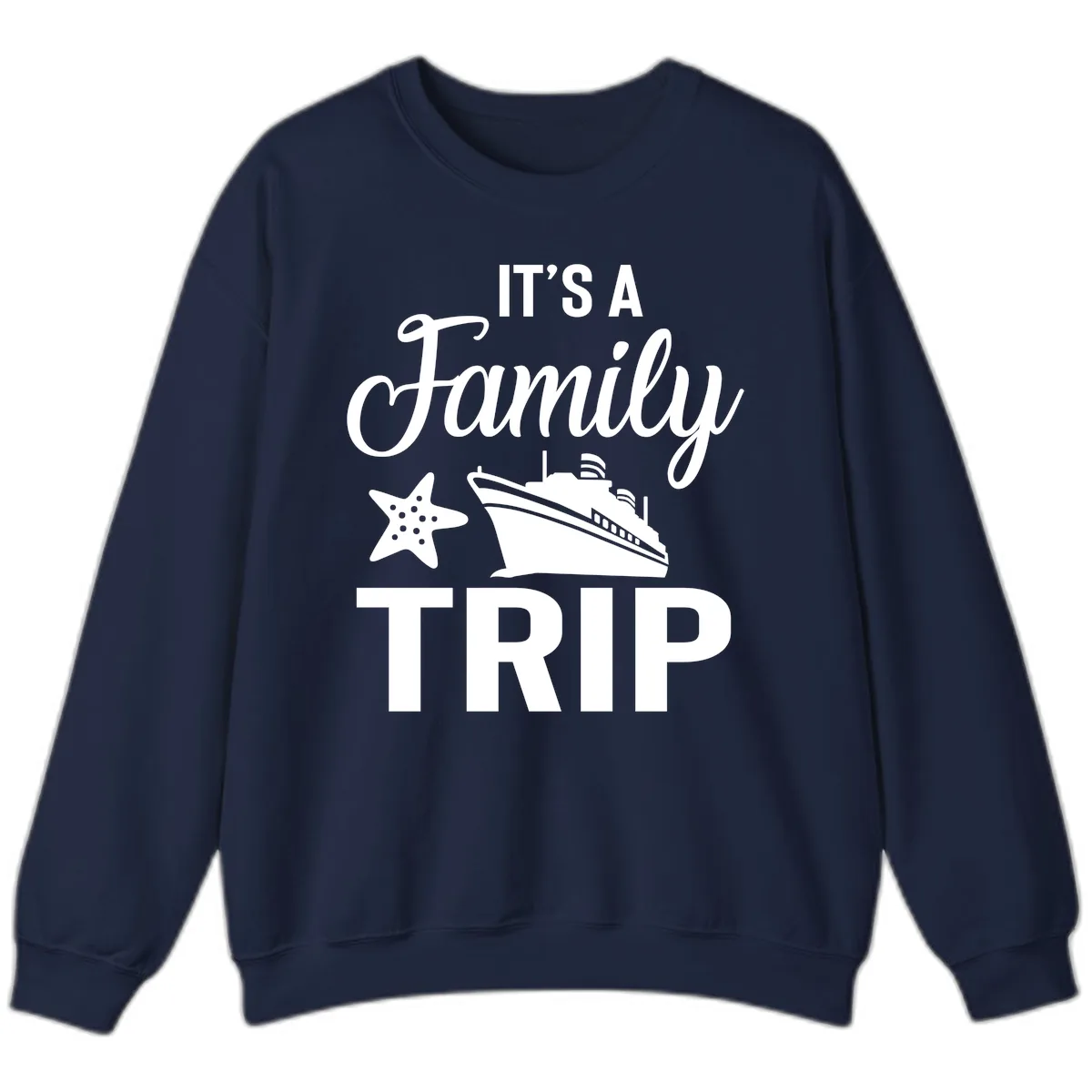 It's A Family Trip Sweatshirt in Navy
