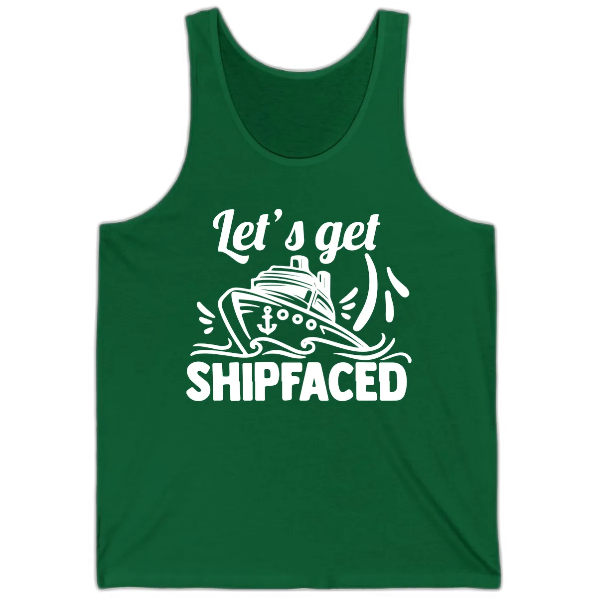 Let's Get Shipfaced Tank in Kelly