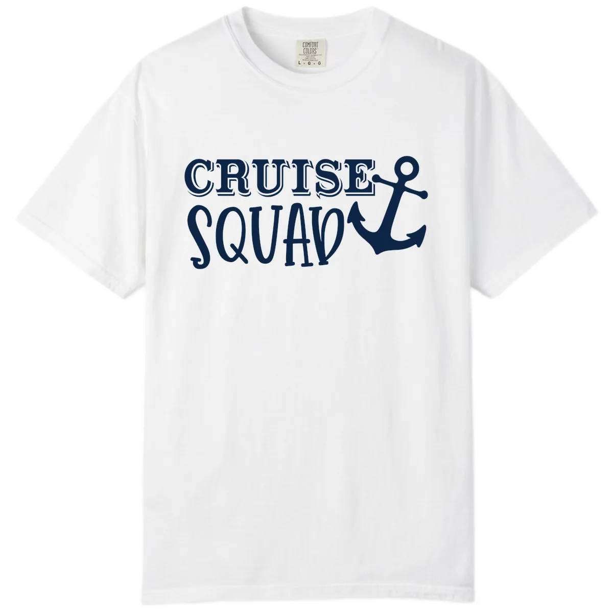 Cruise Squad Anchor Comfort Color in White