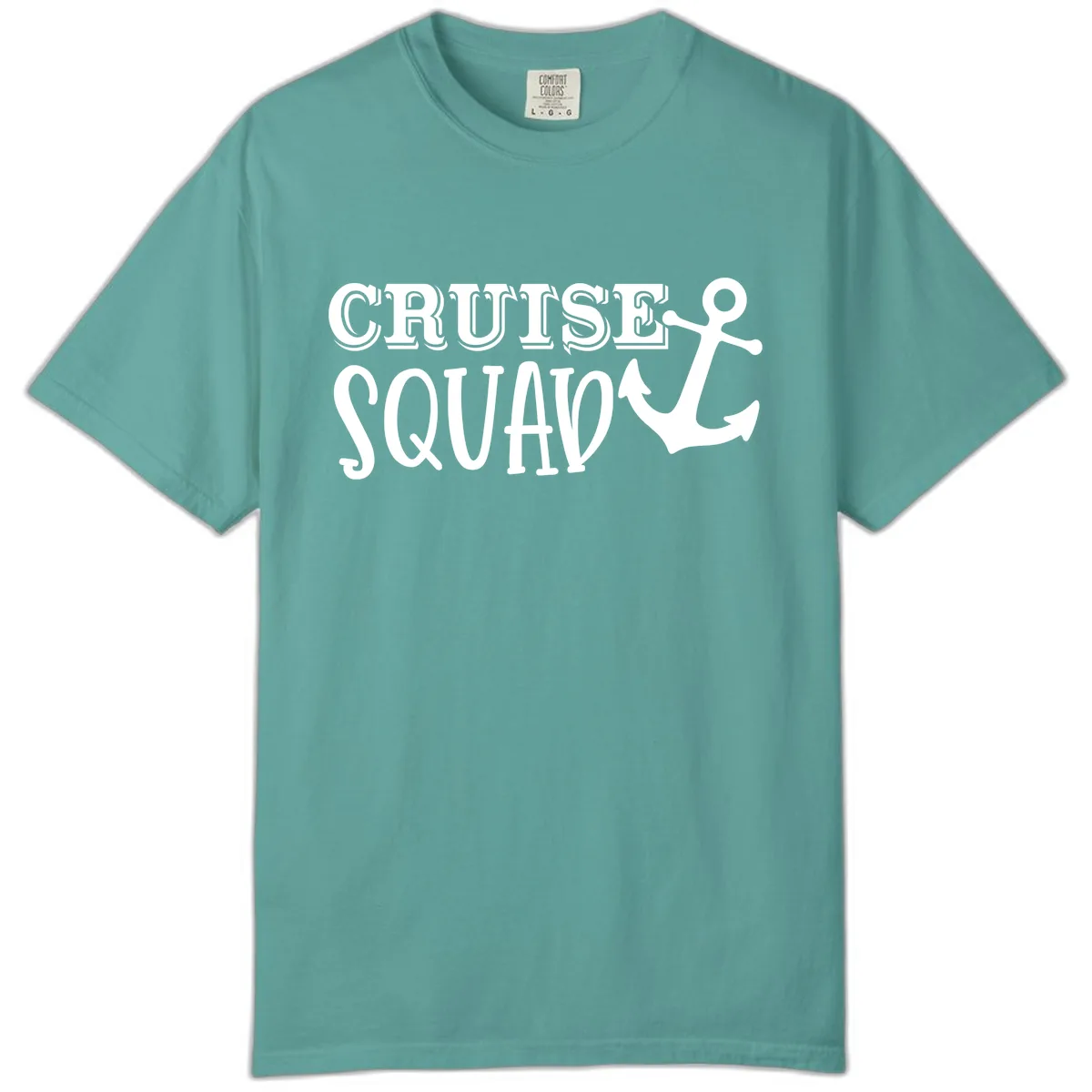 Cruise Squad Anchor Comfort Color in Seafoam