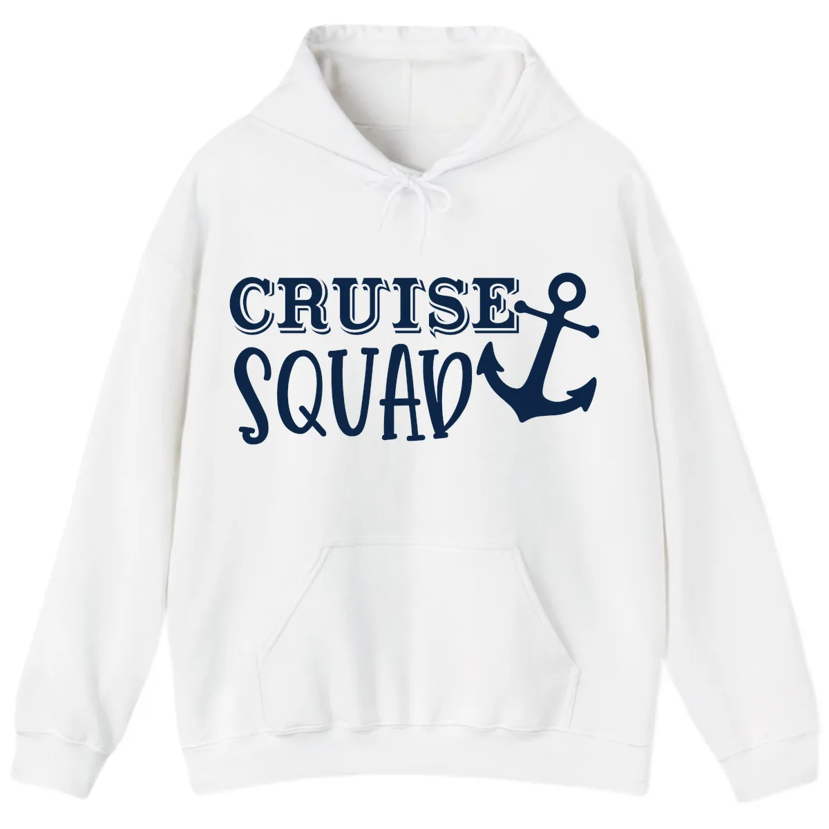 Cruise Squad Anchor Hoodie in White