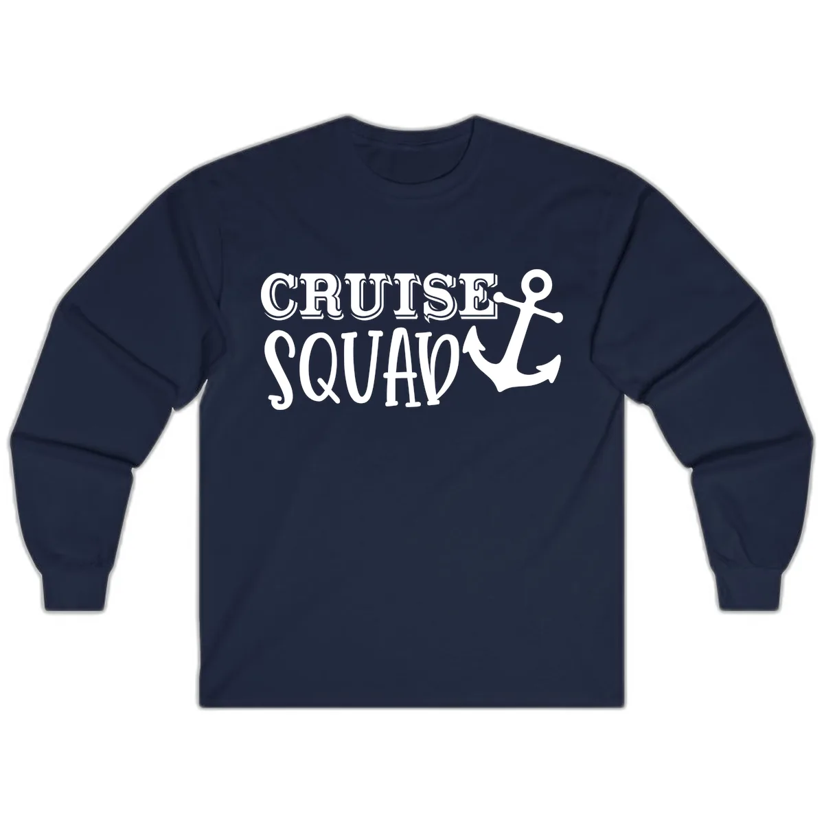 Cruise Squad Anchor Long Sleeve in Navy