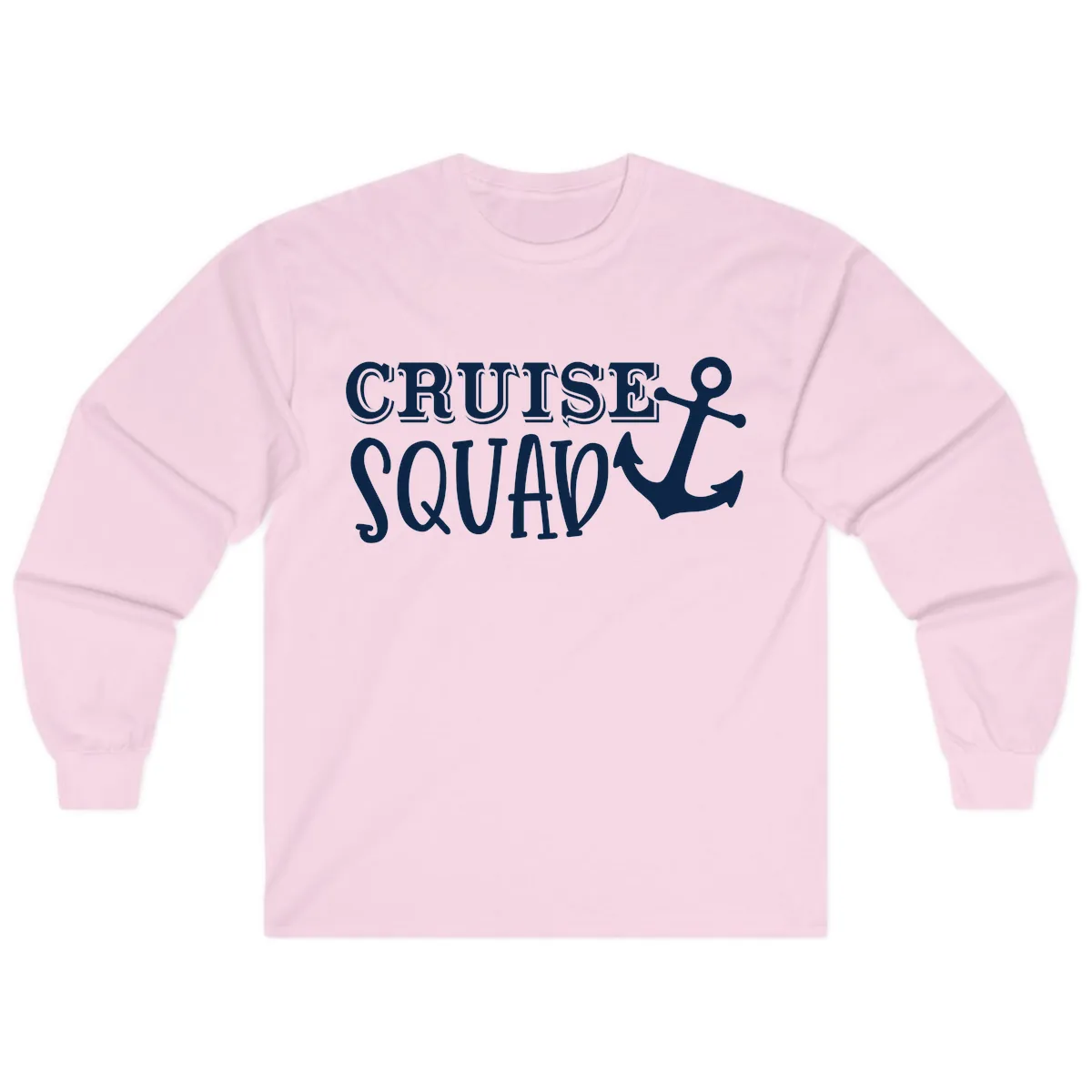 Cruise Squad Anchor Long Sleeve in Light Pink