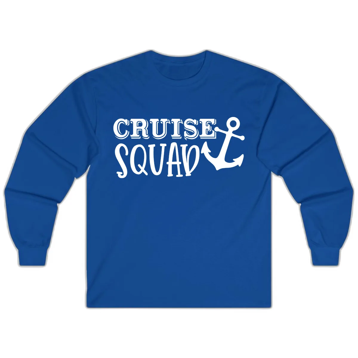 Cruise Squad Anchor Long Sleeve in Royal