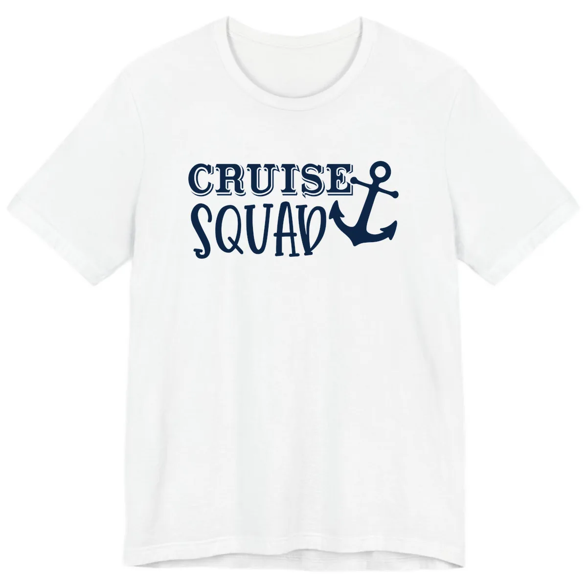 Cruise Squad Anchor Premium T-Shirt in White