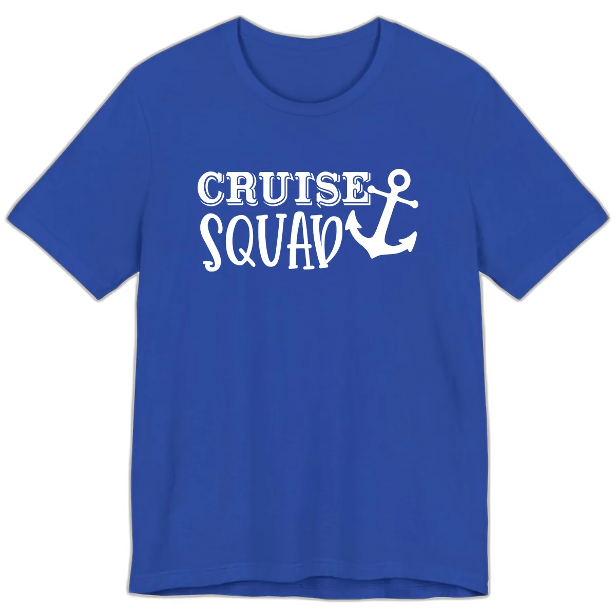 Cruise Squad Anchor Premium T-Shirt in True Royal