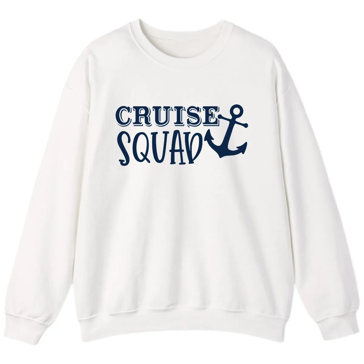 Cruise Squad Anchor Sweatshirt in White